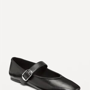 NWOT Black Mary Jane Flats